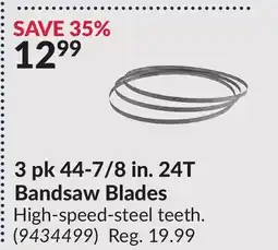 Princess Auto 3 pk 44-7/8 in. 24T Bandsaw Blades offer