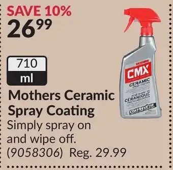 Princess Auto Mothers Ceramic Spray Coating offer