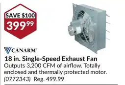 Princess Auto 18 in. Single-Speed Exhaust Fan offer