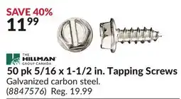 Princess Auto 50 pk 5/16 x 1-1/2 in. Tapping Screws offer
