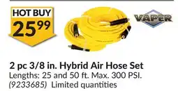Princess Auto 2 pc 3/8 in. Hybrid Air Hose Set offer