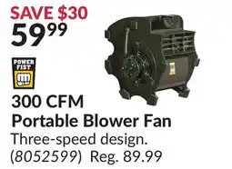 Princess Auto 300 CFM Portable Blower Fan offer