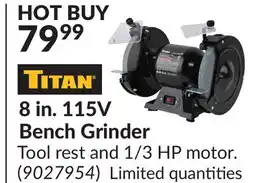 Princess Auto 8 in. 115V Bench Grinder offer