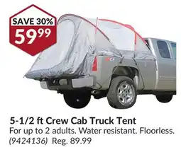 Princess Auto 5-1/2 ftCrew Cab Truck Tent offer