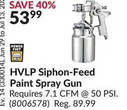 Princess Auto HVLP Siphon-Feed Paint Spray Gun offer