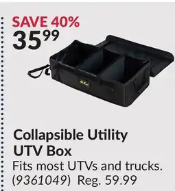 Princess Auto Collapsible Utility UTV Box offer