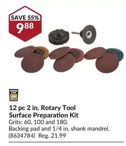 Princess Auto 12 pc 2 in. Rotary Tool Surface Preparation Kit offer