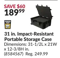 Princess Auto 31 in. Impact-Resistant Portable Storage Case offer
