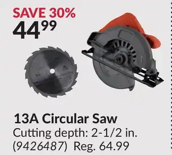 Princess Auto 13A Circular Saw offer