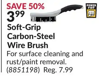 Princess Auto Soft-Grip Carbon-Steel Wire Brush offer