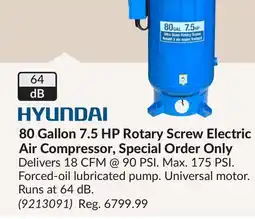 Princess Auto 80 Gallon 7.5 HP Rotary Screw Electric Air Compressor, Special Order Only offer