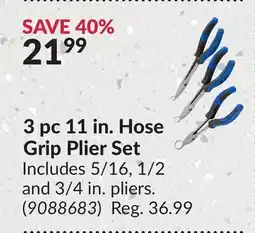 Princess Auto 3 pc 11 in. Hose Grip Plier Set offer