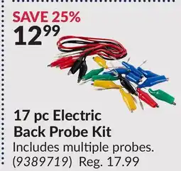 Princess Auto 17 pc Electric Back Probe Kit offer