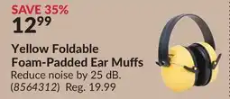 Princess Auto Yellow Foldable Foam-Padded Ear Muffs offer
