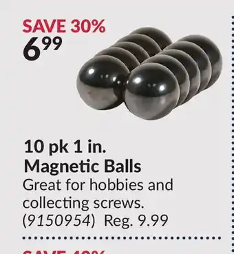 Princess Auto 10 pk 1 in. Magnetic Balls offer