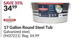 Princess Auto 17 Gallon Round Steel Tub offer
