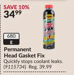 Princess Auto Permanent Head Gasket Fix offer