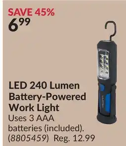Princess Auto LED 240 Lumen Battery-Powered Work Light offer