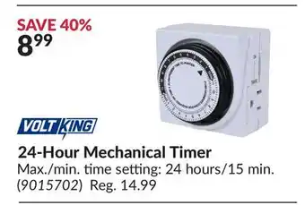 Princess Auto 24-Hour Mechanical Timer offer