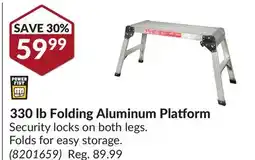 Princess Auto 330 lb Folding Aluminum Platform offer