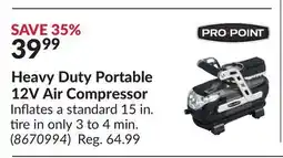 Princess Auto Heavy Duty Portable 12V Air Compressor offer