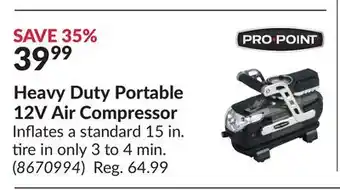 Princess Auto Heavy Duty Portable 12V Air Compressor offer
