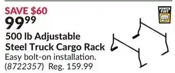 Princess Auto 500 lb Adjustable Steel Truck Cargo Rack offer