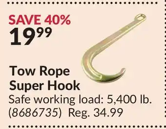 Princess Auto Tow Rope Super Hook offer
