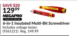 Princess Auto 6-in-1 Insulated Multi-Bit Screwdriver offer