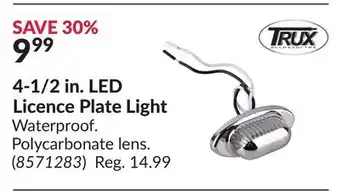 Princess Auto 4-1/2 in. LED Licence Plate Light offer