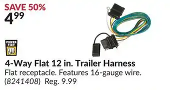 Princess Auto 4-Way Flat 12 in. Trailer Harness offer