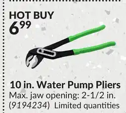 Princess Auto 10 in. Water Pump Pliers offer