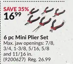 Princess Auto 6 pc Mini Plier Set offer
