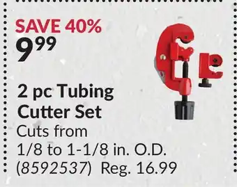 Princess Auto 2 pc Tubing Cutter Set offer