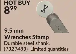 Princess Auto 9.5 mm Wrenches Stamp offer