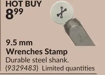 Princess Auto 9.5 mm Wrenches Stamp offer