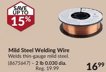 Princess Auto Mild Steel Welding Wire offer