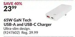 Princess Auto 65W GaN Tech USB-A and USB-C Charger offer