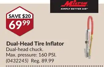 Princess Auto Dual-Head Tire Inflator offer