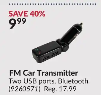 Princess Auto FM Car Transmitter offer