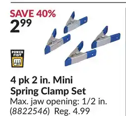 Princess Auto 4 pk 2 in. Mini Spring Clamp Set offer