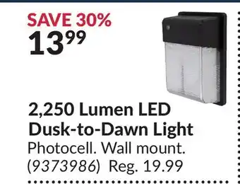 Princess Auto 2,250 Lumen LED Dusk-to-Dawn Light offer