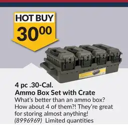 Princess Auto 4 pc .30-Cal. Ammo Box Set with Crate offer