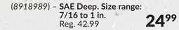 Princess Auto SAE Deep. Size range: 7/16 to 1 in offer