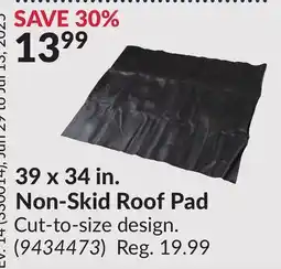 Princess Auto 39 x 34 in. Non-Skid Roof Pad offer