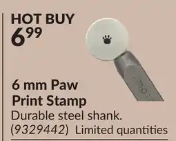 Princess Auto 6 mm Paw Print Stamp offer