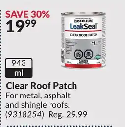 Princess Auto Clear Roof Patch offer