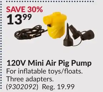 Princess Auto 120V Mini Air Pig Pump offer