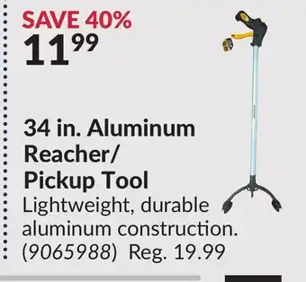 Princess Auto 34 in. Aluminum Reacher/ Pickup Tool offer