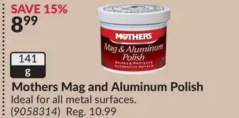 Princess Auto Mothers Mag and Aluminum Polish offer